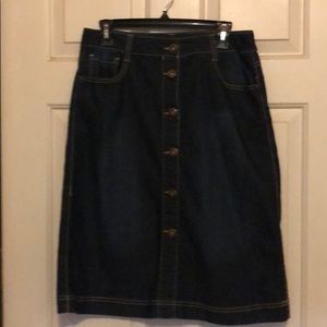 Baccini Dark Denim Skirt